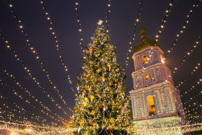 Božično drevo v Kijevu (Foto: SergeyIT / Shutterstock)