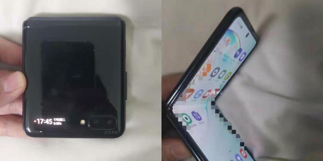 Fotografie potenciálneho vzhľadu smartfónu Samsung Galaxy Z Flip