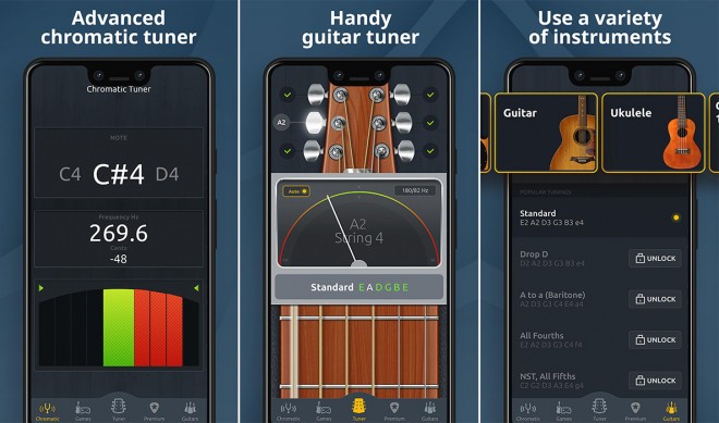 Aplikacija Chromatic Guitar Tuner