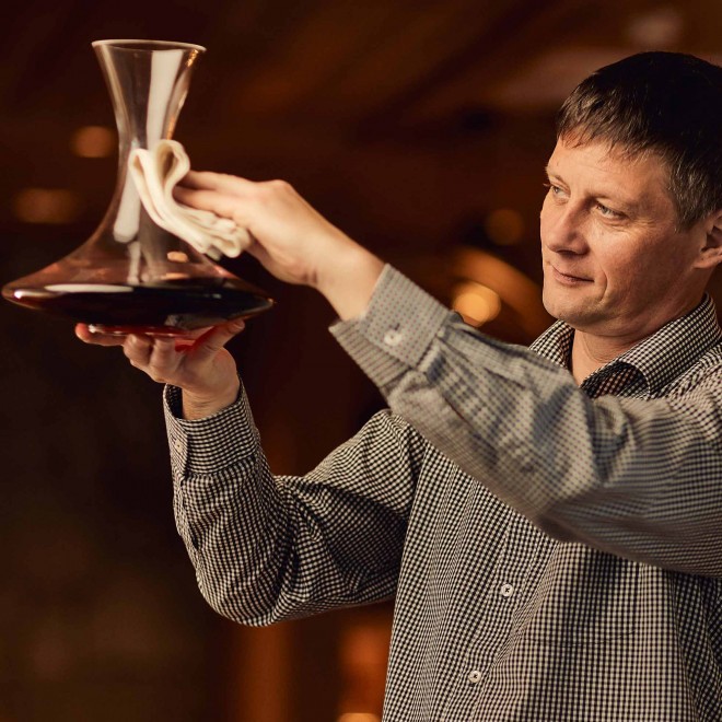 Marko Koren har skabt en misundelsesværdig samling af slovenske vine med mere end 120 etiketter. 