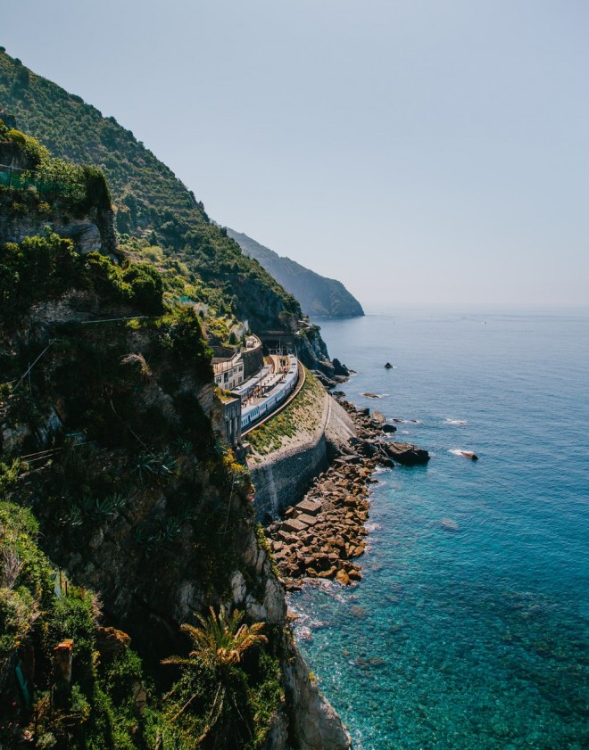Il percorso Riviera si snoda lungo il bellissimo Mar Ligure.