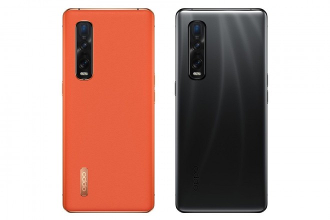 Oppo Find X2 Pro-smartphone in oranje en zwart