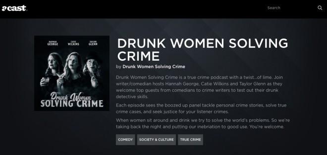 술에 취해 범죄를 해결하는 여성 팟캐스트