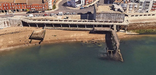 Portsmouth prije karantene 2020. (Foto: Google Earth)
