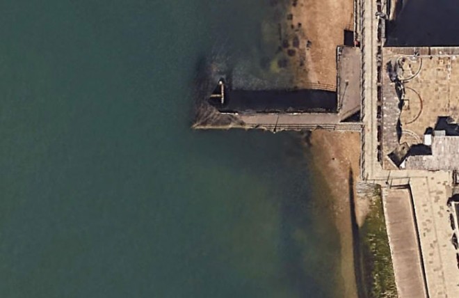 Portsmouth před karanténou 2020 (Foto: Google Earth)