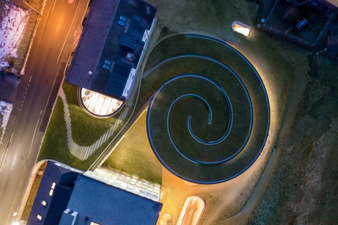 Musée de la spirale de l'Atelier Audemars Piguet en Suisse (Photo : Iwan Bann / Audemars Piguet / BIG)