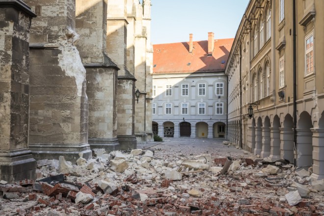 Potres v Zagrebu.