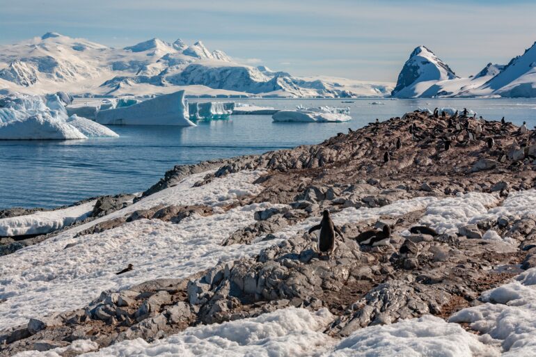 Hielo que desaparece en la Antártida